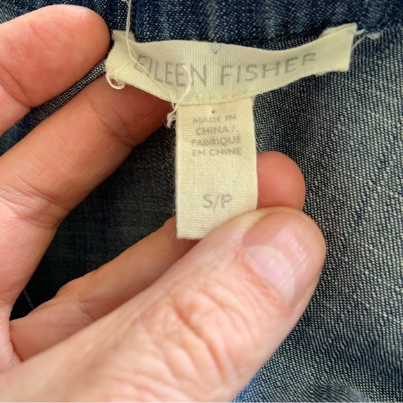 Eileen Fisher simple denim dress - Picture 7 of 12